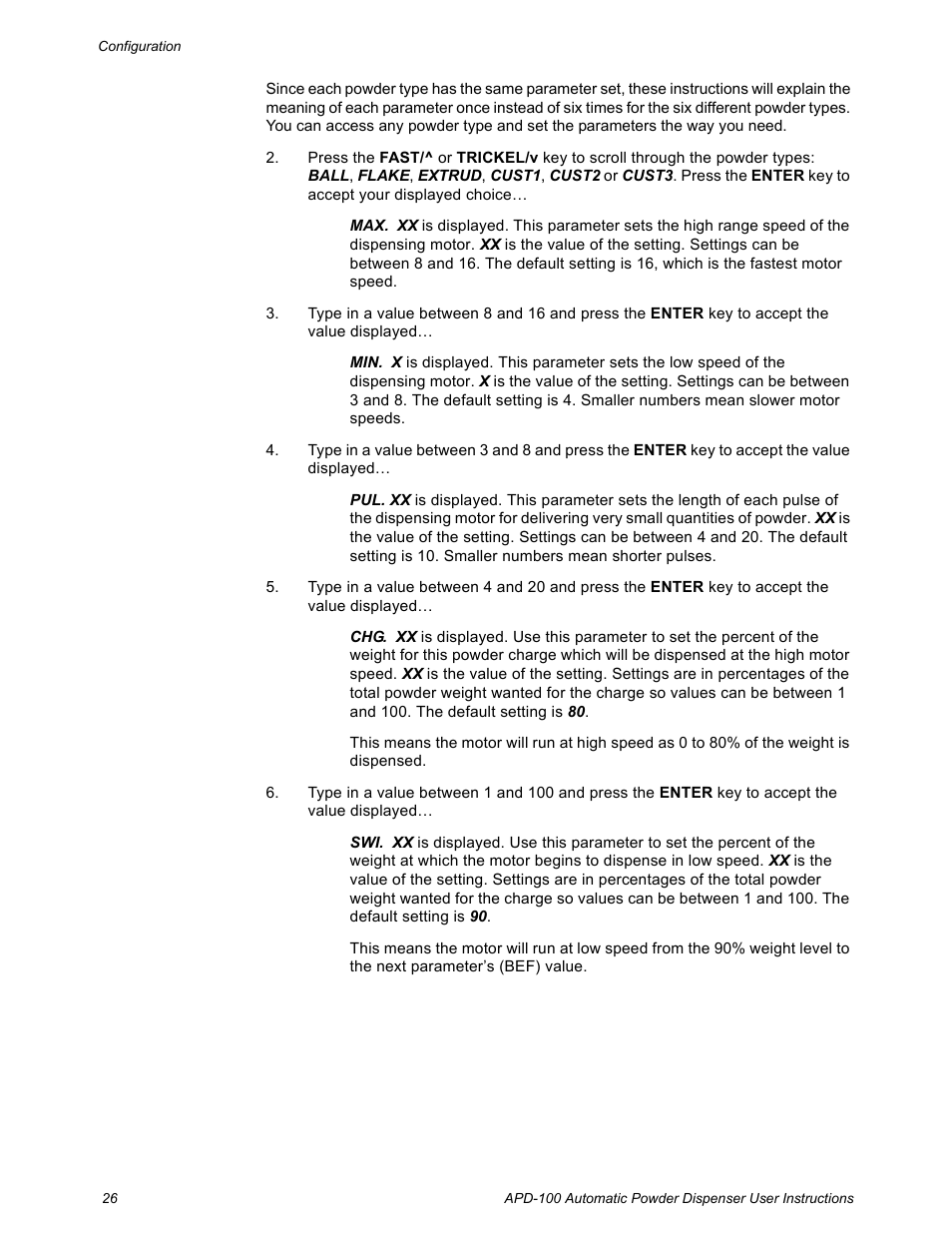 Salter Brecknell APD-100 User Manual | Page 26 / 36