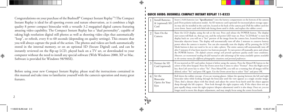 Bushnell 11-8323 User Manual | Page 2 / 73