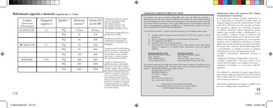 Campo | Bushnell 11-8323 User Manual | Page 60 / 73