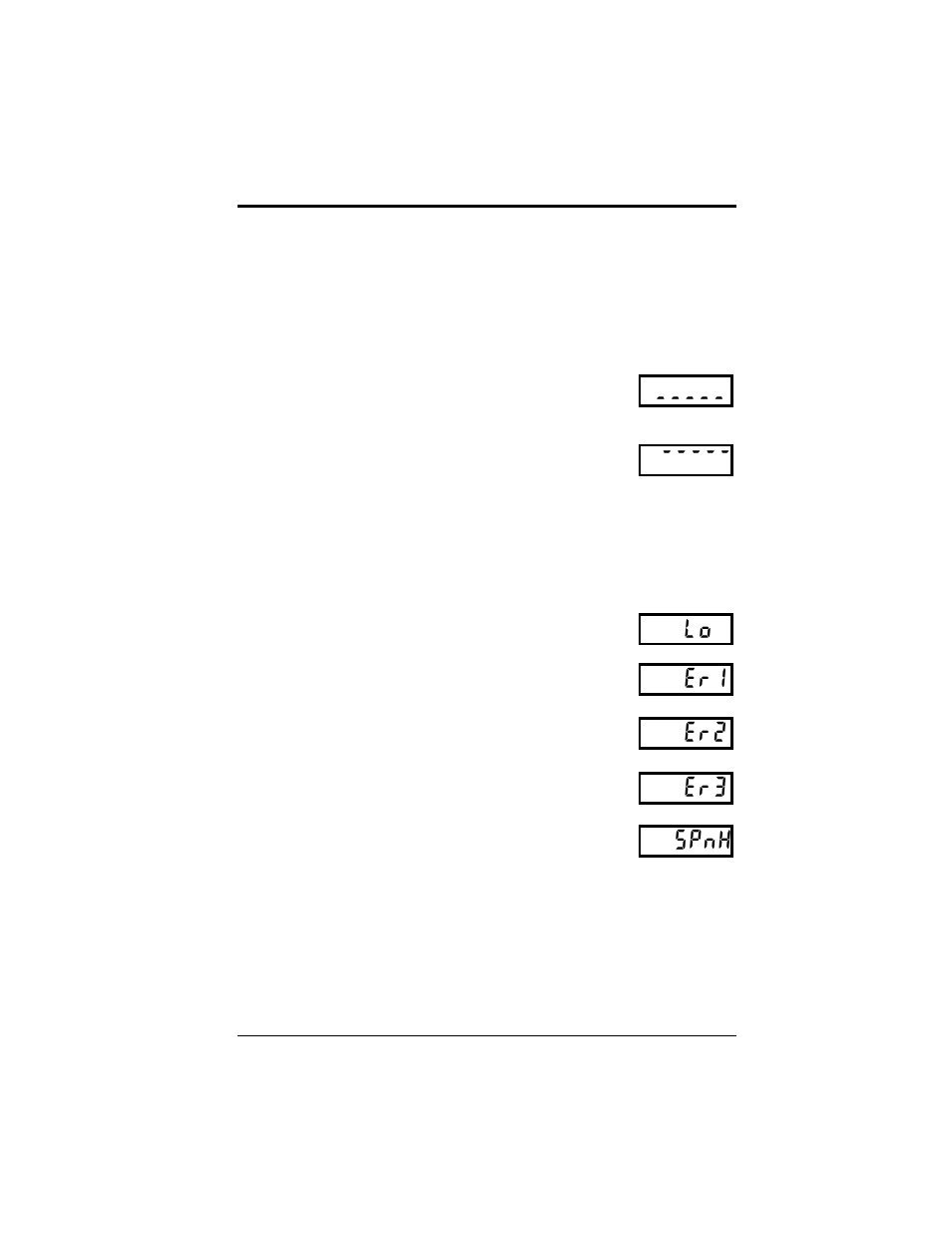 Error displays, Weighing errors, Other errors | Salter Brecknell C3225 User Manual | Page 33 / 40