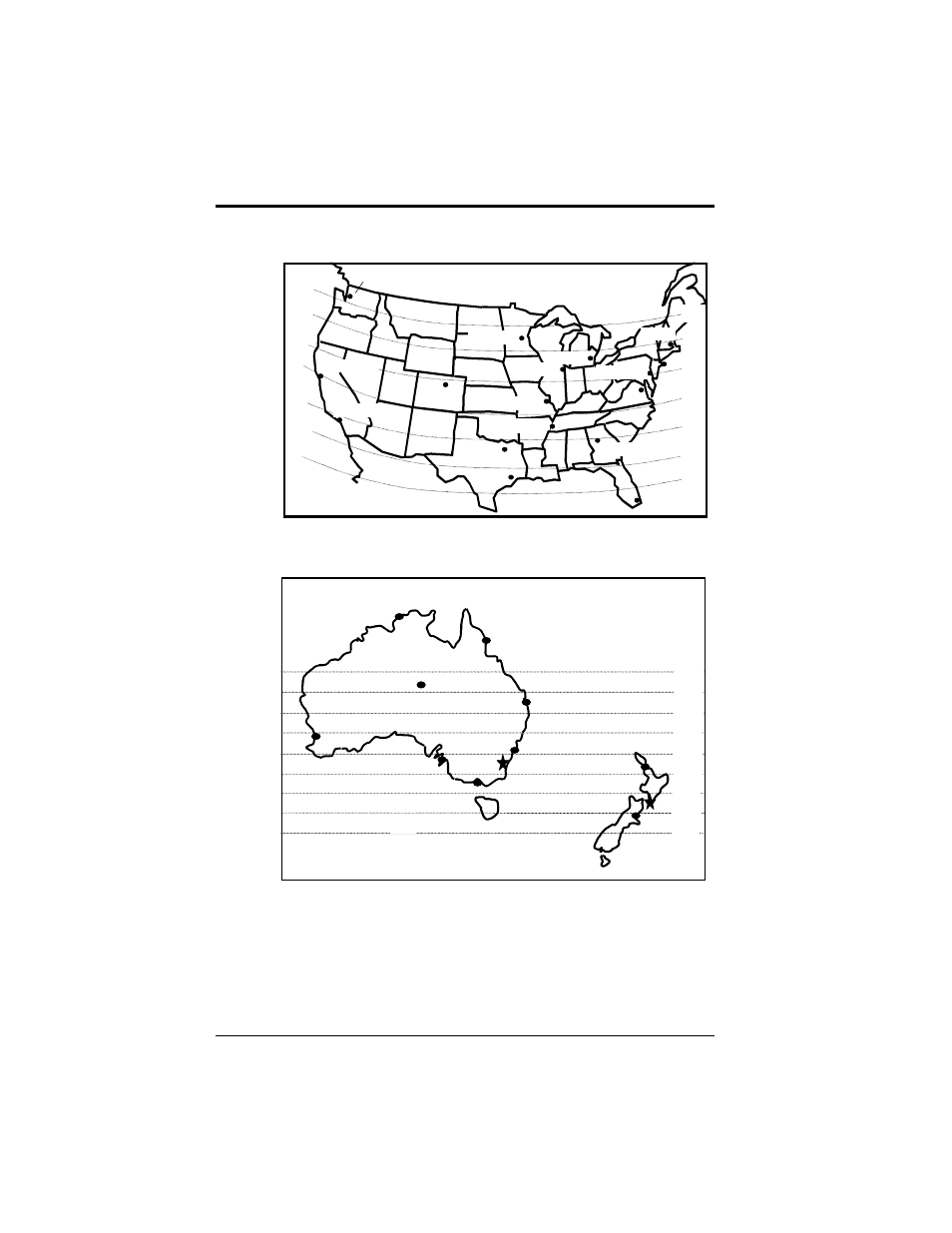 Appendix a - latitude compensation maps, Usa australasia | Salter Brecknell C3225 User Manual | Page 38 / 40