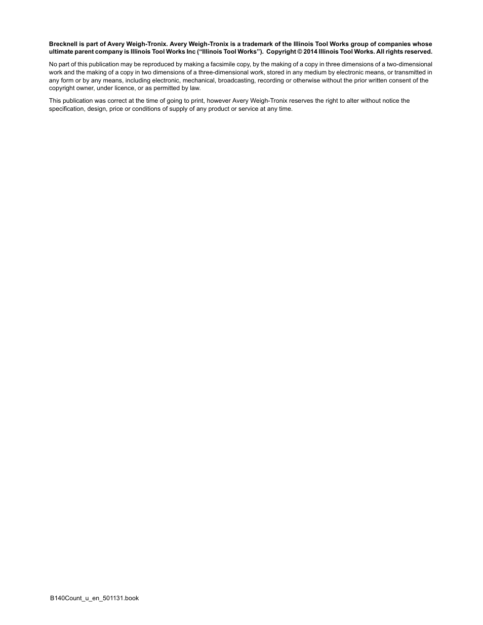 Salter Brecknell B140 User Manual | Page 2 / 32