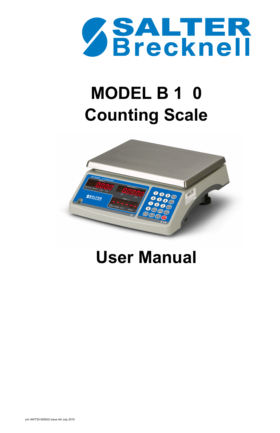 Salter Brecknell B130 User Manual | 22 pages