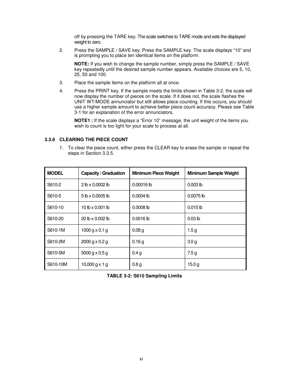 Salter Brecknell 610 User Manual | Page 11 / 23