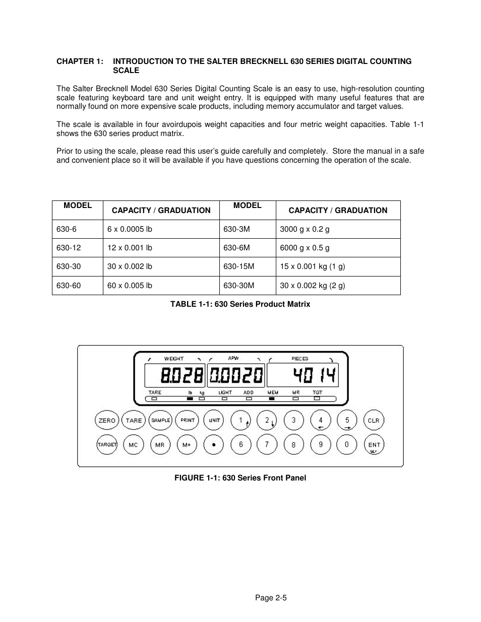 Salter Brecknell 630 User Manual | Page 5 / 24