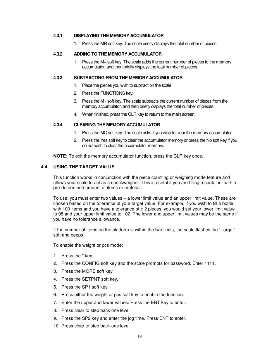 Salter Brecknell 650 User Manual | Page 19 / 43