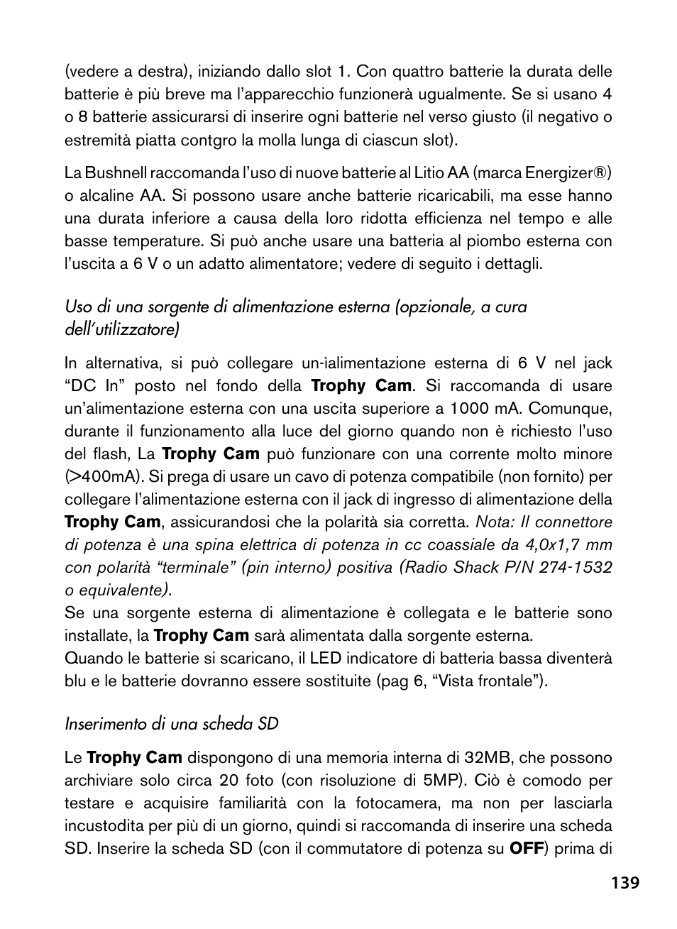 Bushnell Trophy Cam 119445 User Manual | Page 139 / 200