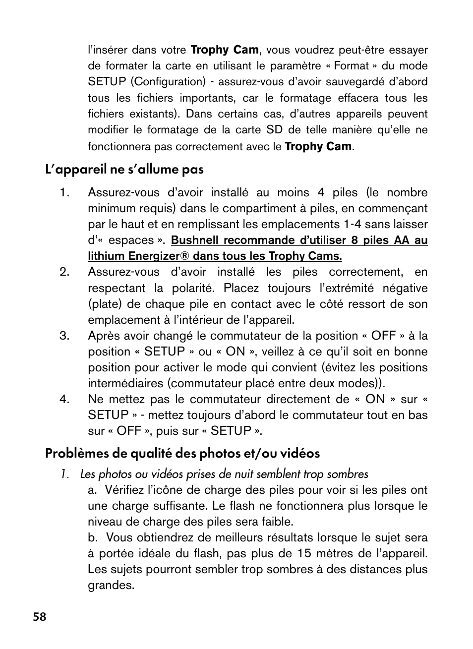 Bushnell Trophy Cam 119445 User Manual | Page 58 / 200