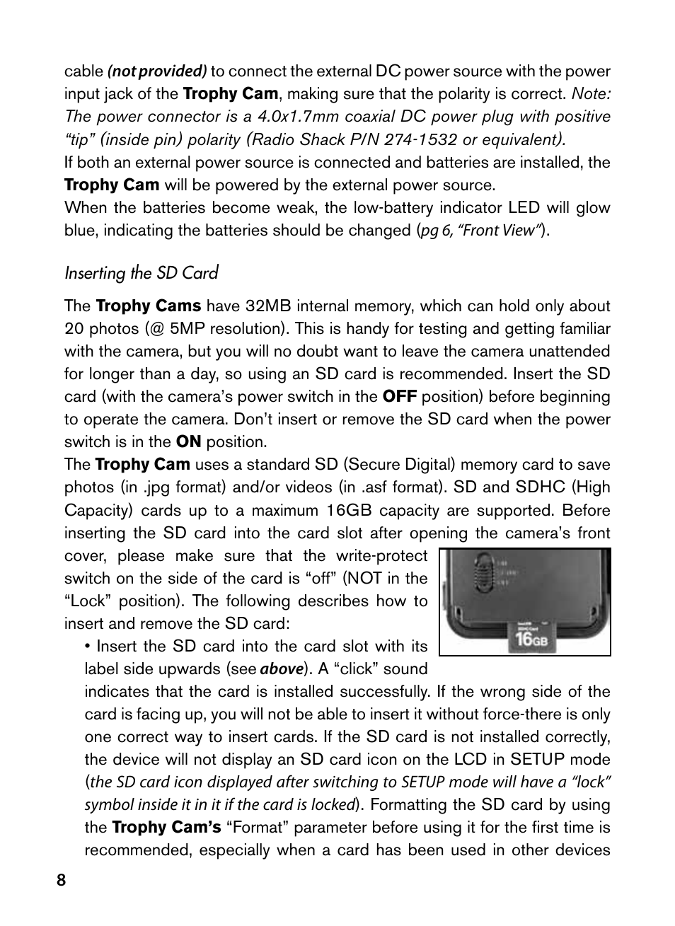 Bushnell Trophy Cam 119445 User Manual | Page 8 / 200