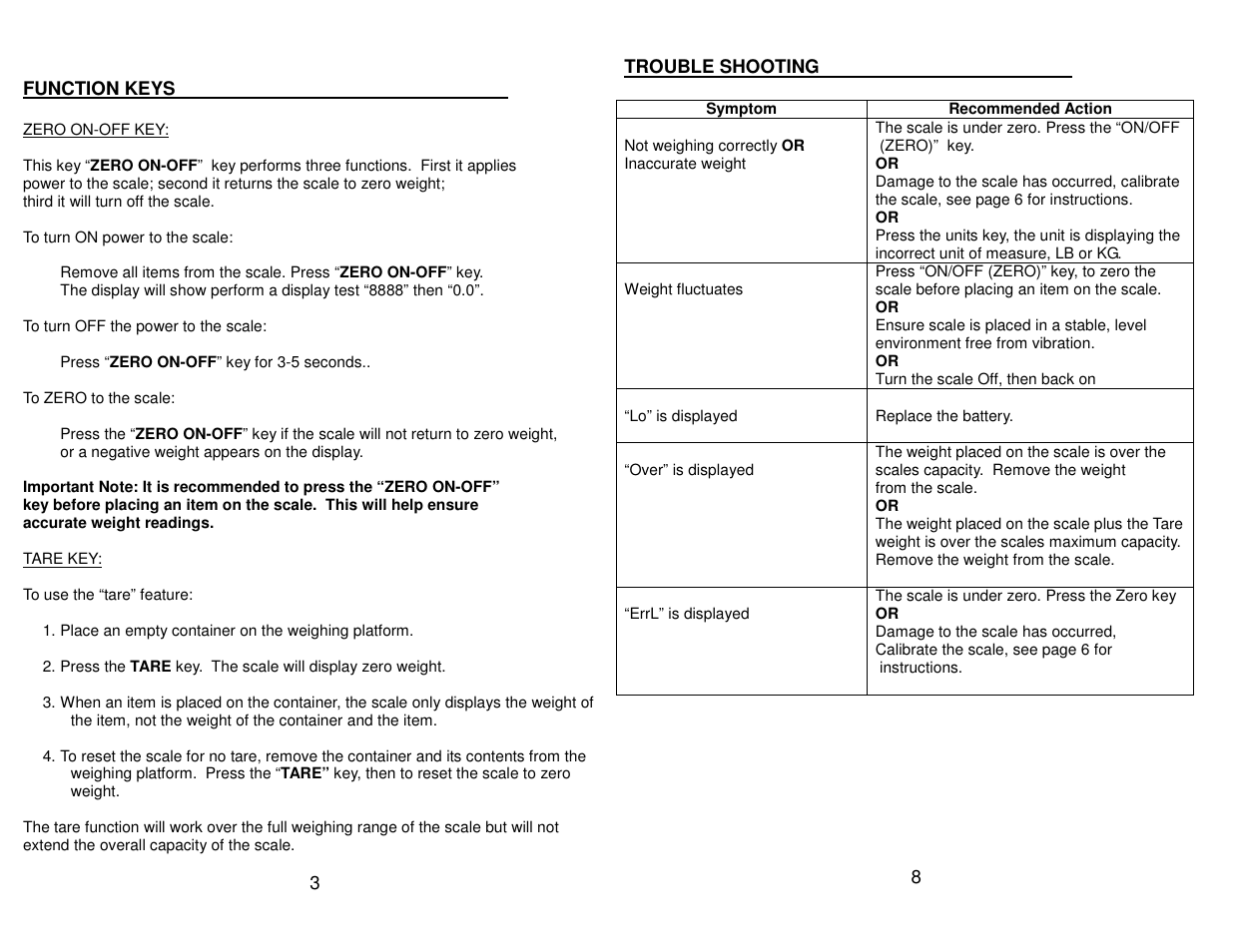 Salter Brecknell GP250 User Manual | Page 9 / 13