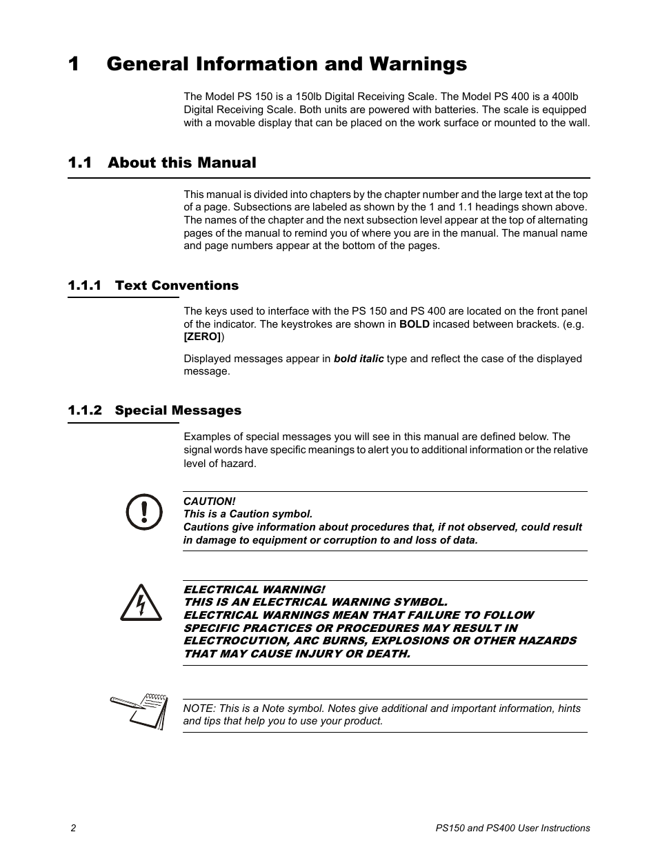 Salter Brecknell PS400 User Manual | Page 4 / 15