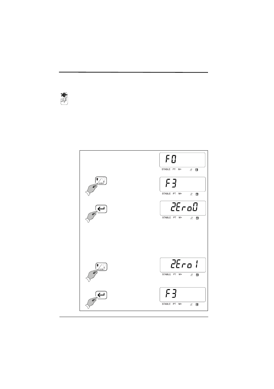 Heading2 - 5.6 f3 - zero display setting, F4 - checkweighing function, 2ero0 2ero1 | Salter Brecknell S122 User Manual | Page 45 / 63