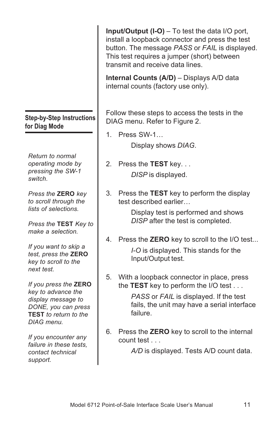 Salter Brecknell 6712 User Manual | Page 11 / 24