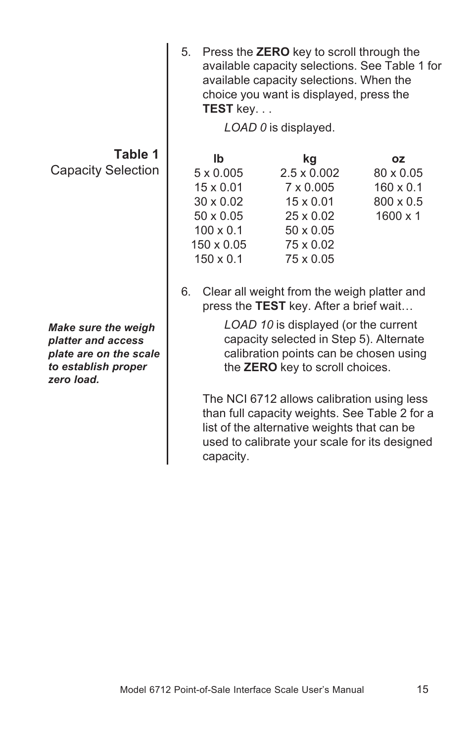 Salter Brecknell 6712 User Manual | Page 15 / 24