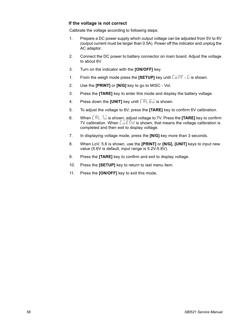 Salter Brecknell WB-521 Series User Manual | Page 60 / 82