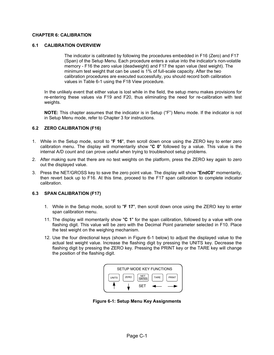 Chapter 6: calibration | Salter Brecknell 750 Series User Manual | Page 27 / 41