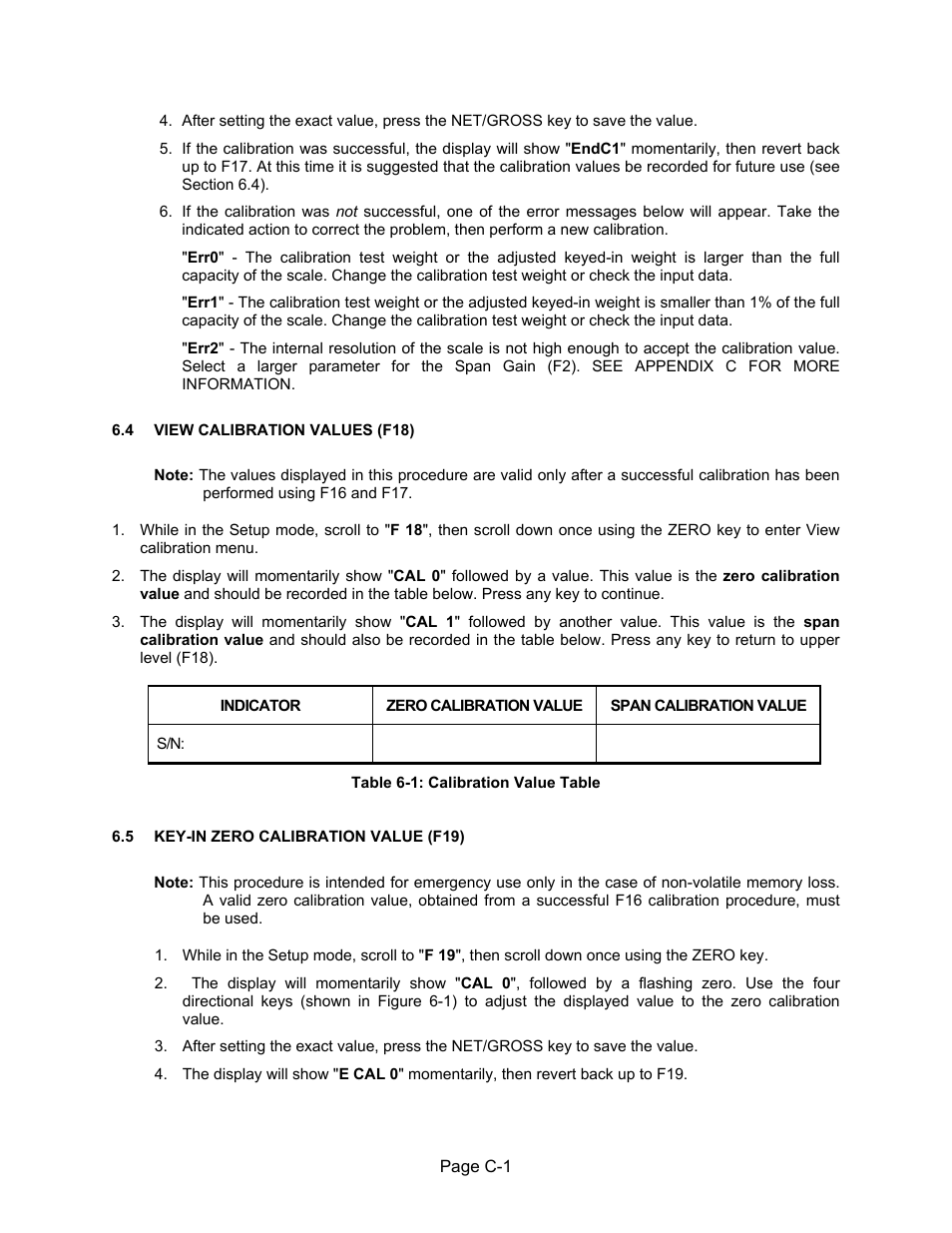 Zero calibration value | Salter Brecknell 750 Series User Manual | Page 28 / 41