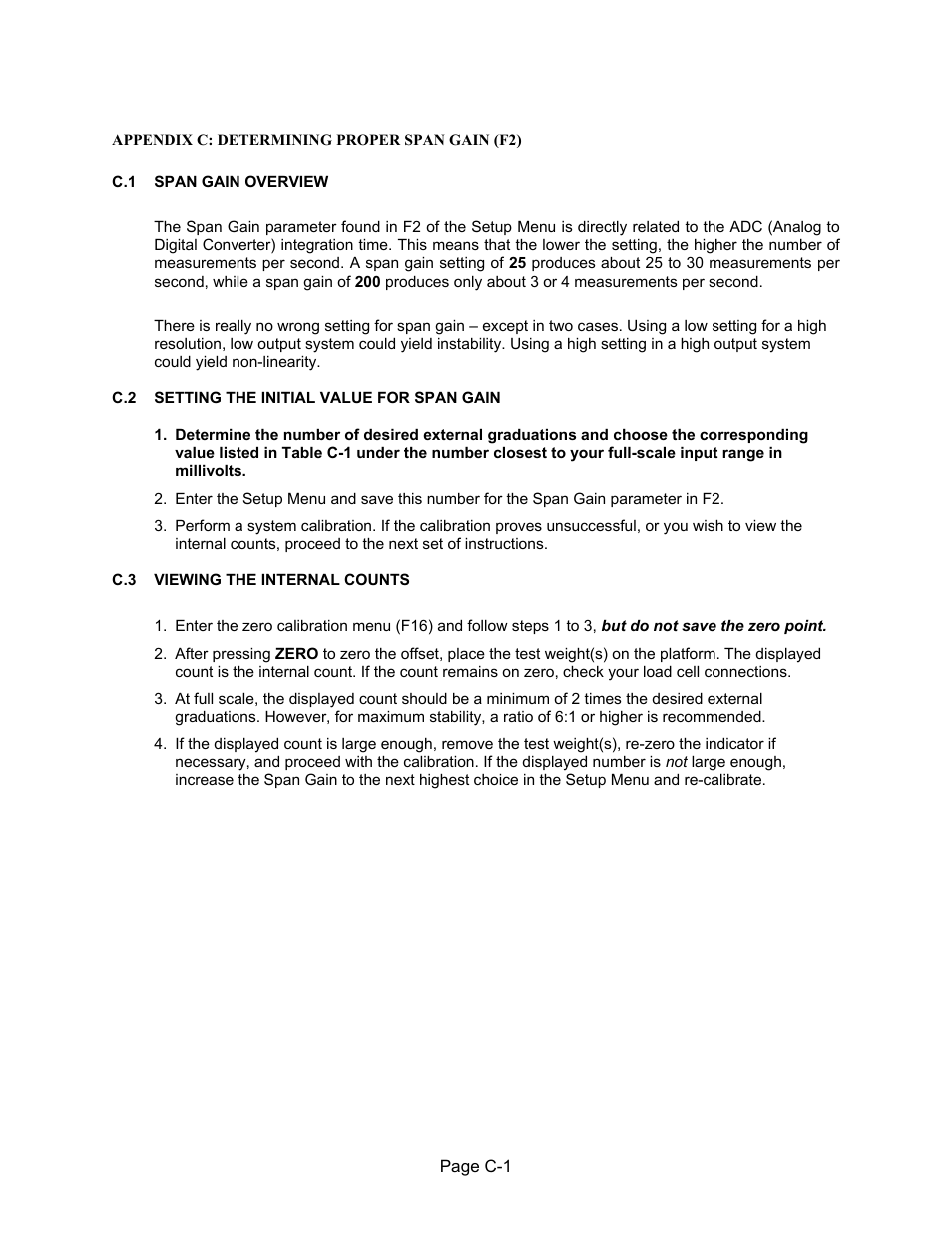 Appendix c: determining proper span gain (f2) | Salter Brecknell 750 Series User Manual | Page 39 / 41