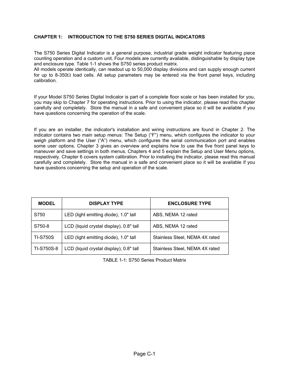 Model | Salter Brecknell 750 Series User Manual | Page 7 / 41