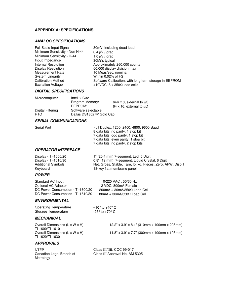 Salter Brecknell 800 Series User Manual | Page 37 / 44