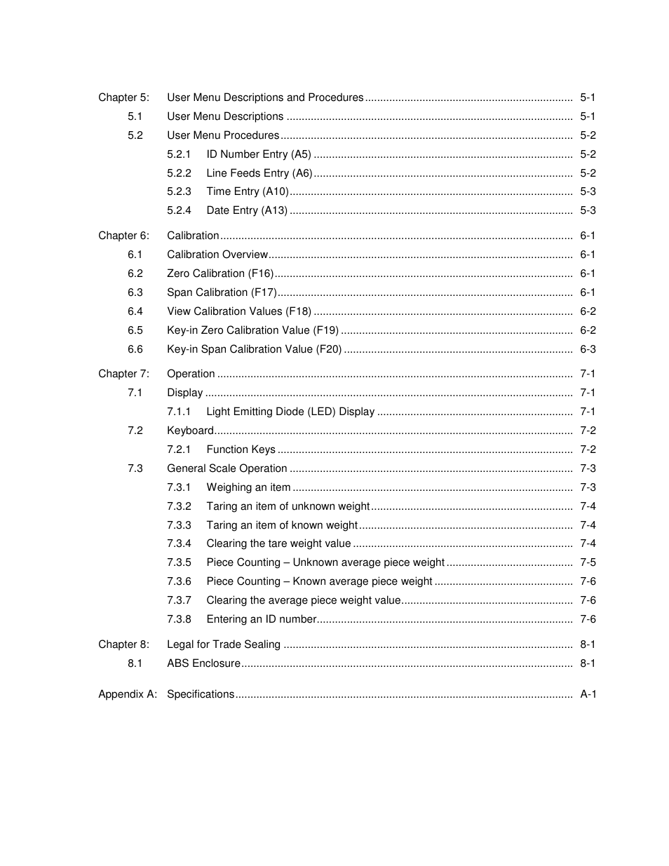 Salter Brecknell 800 Series User Manual | Page 4 / 44