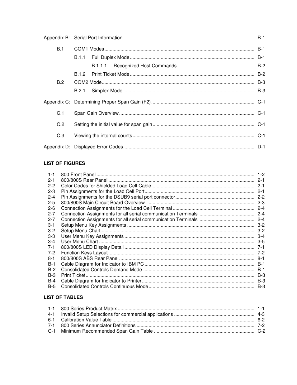 Salter Brecknell 800 Series User Manual | Page 5 / 44