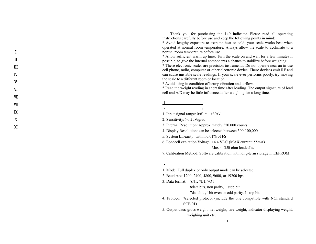 Content | Salter Brecknell MS140-300 User Manual | Page 3 / 18