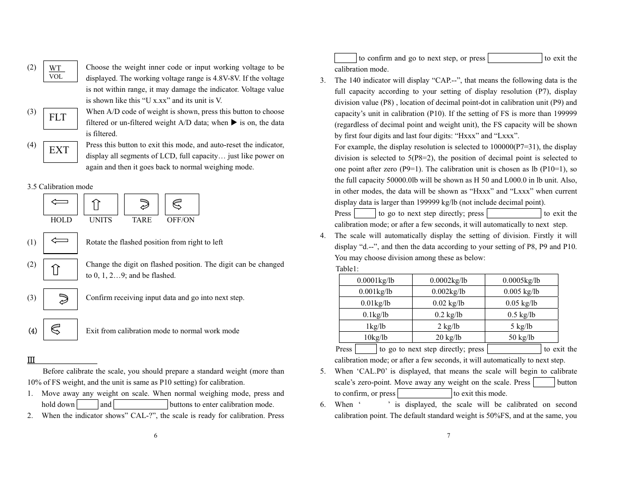 Flt ext | Salter Brecknell MS140-300 User Manual | Page 6 / 18