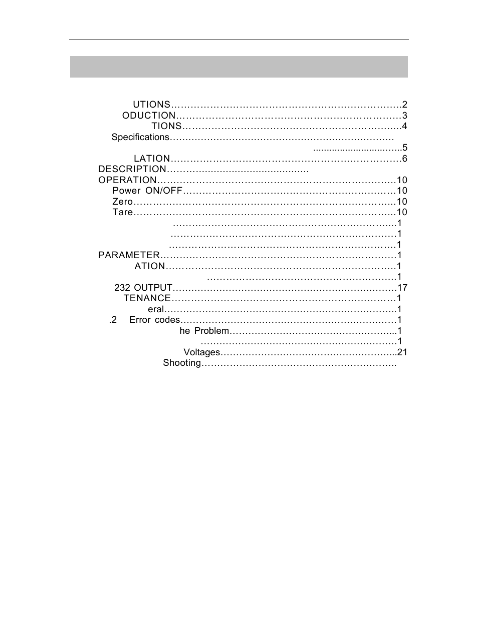 Salter Brecknell CS-250 User Manual | Page 2 / 24