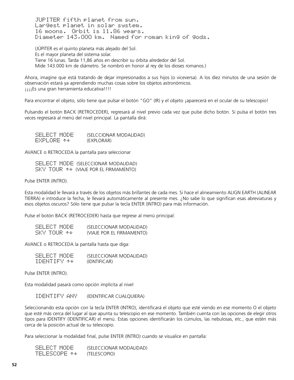 Bushnell North Star Goto 78-8831 User Manual | Page 52 / 88