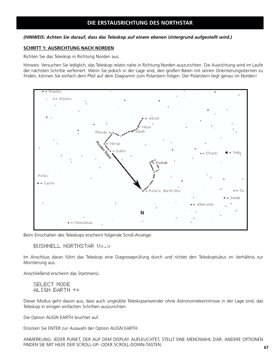 Bushnell North Star Goto 78-8831 User Manual | Page 67 / 88