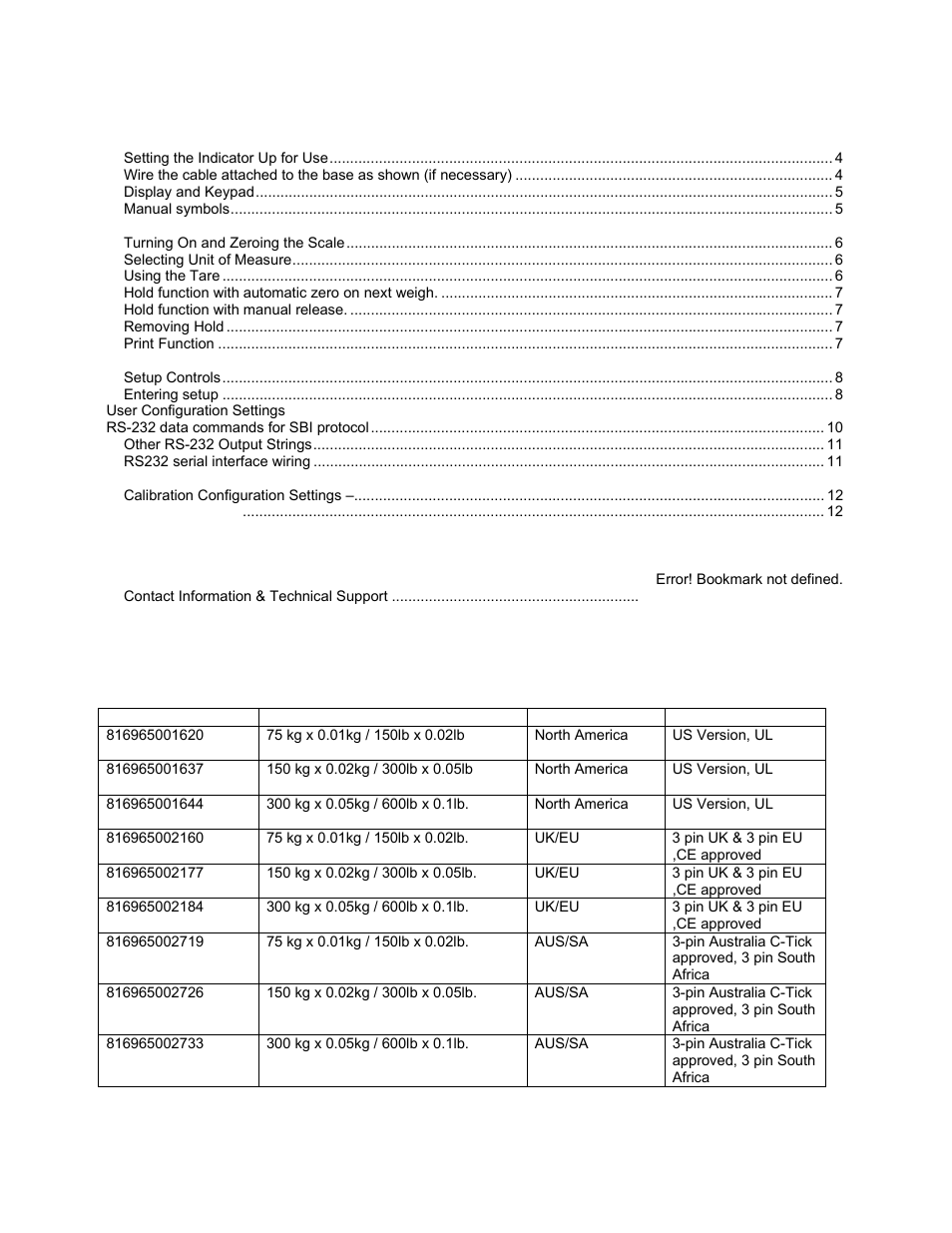 Salter Brecknell MS1000 User Manual | Page 3 / 16