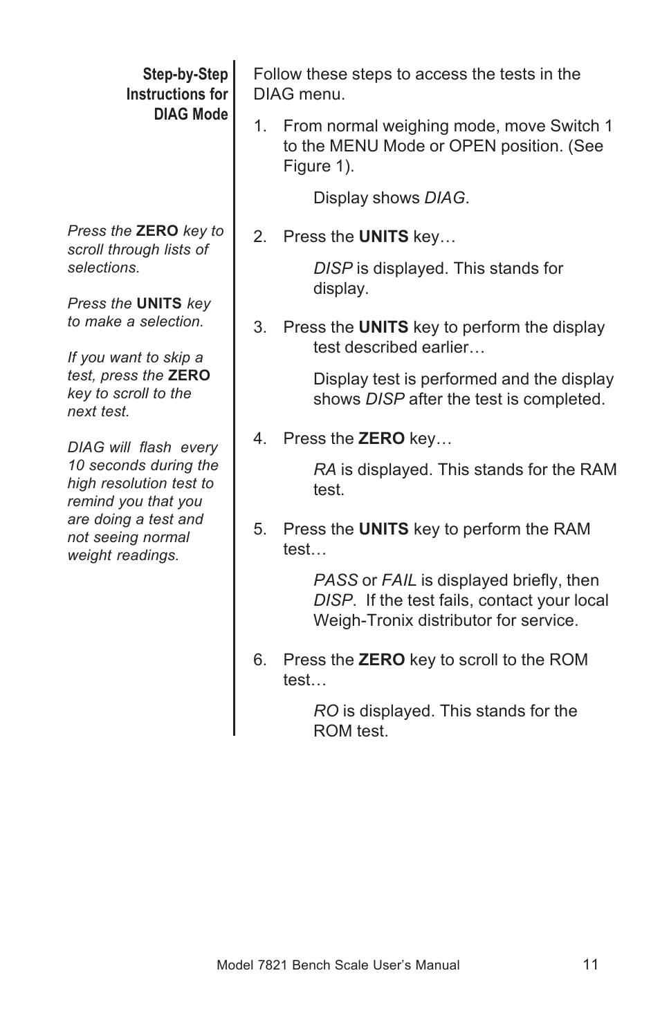 Salter Brecknell 7821 User Manual | Page 11 / 28
