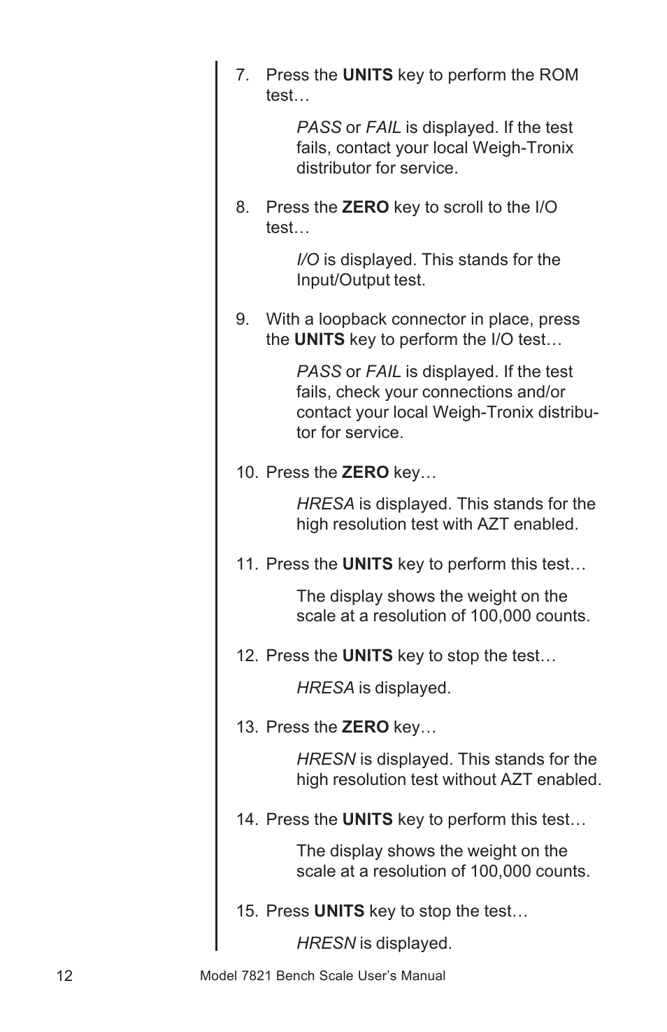 Salter Brecknell 7821 User Manual | Page 12 / 28