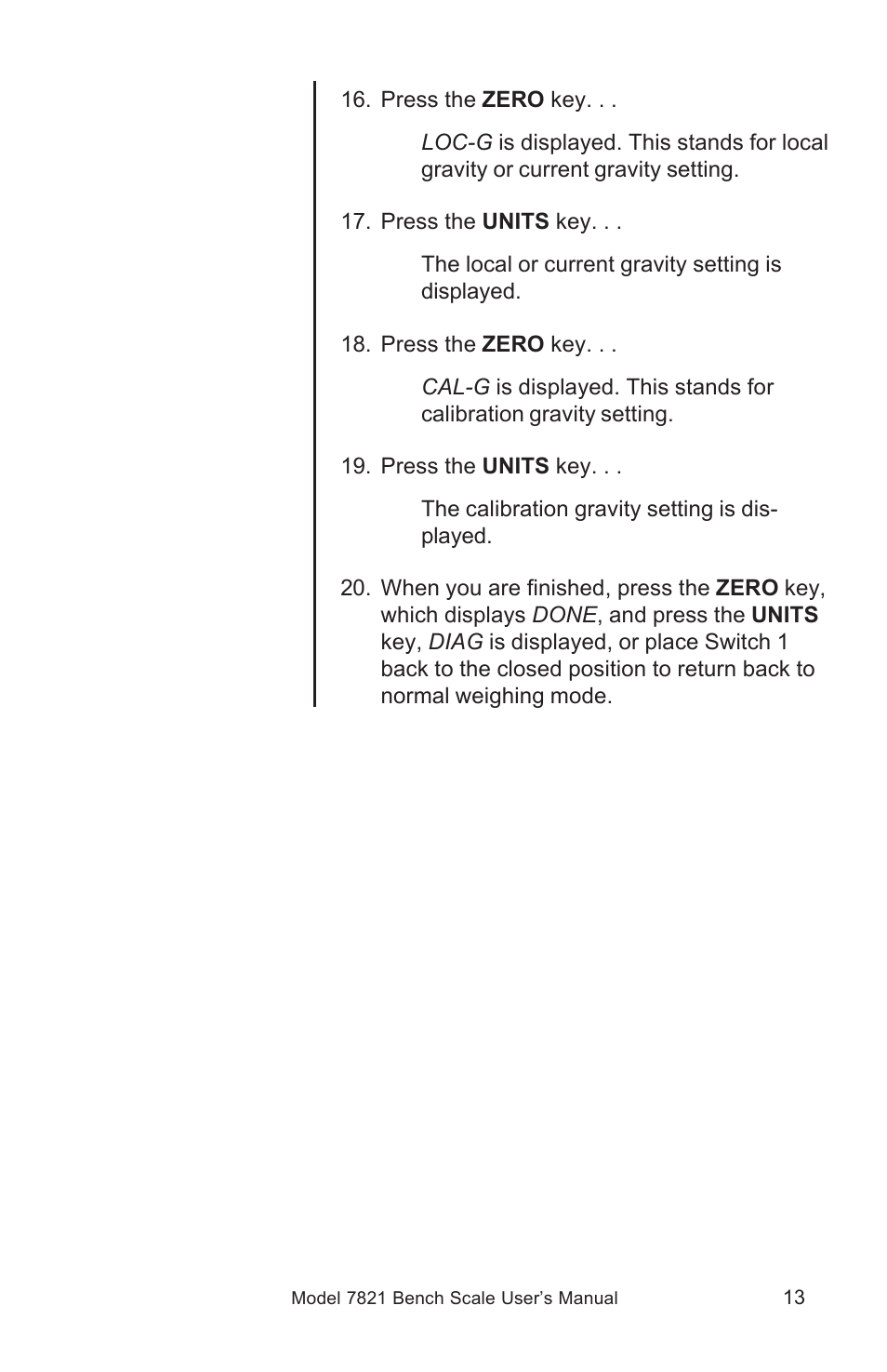 Salter Brecknell 7821 User Manual | Page 13 / 28