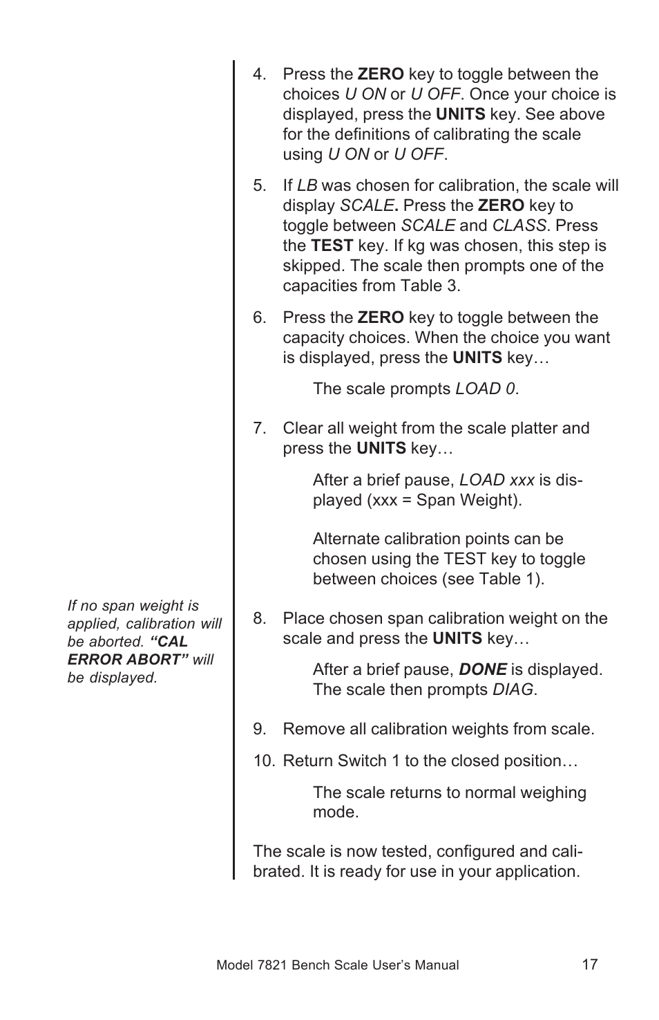 Salter Brecknell 7821 User Manual | Page 17 / 28