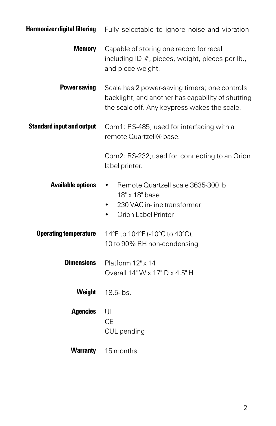 Salter Brecknell 7050 User Manual | Page 5 / 18
