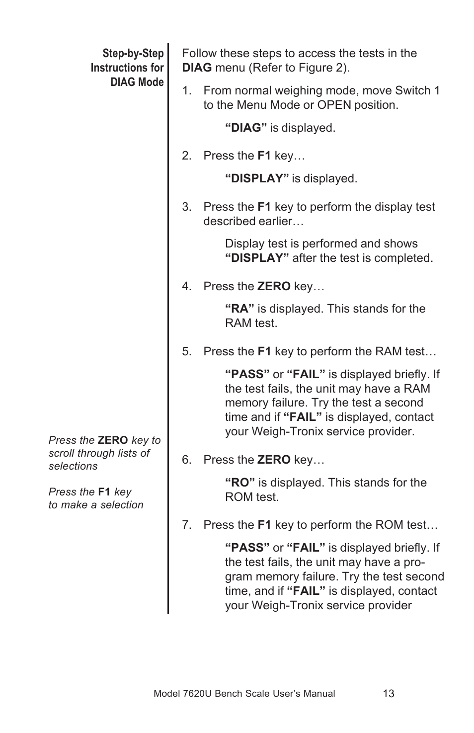 Salter Brecknell 7620U User Manual | Page 13 / 32