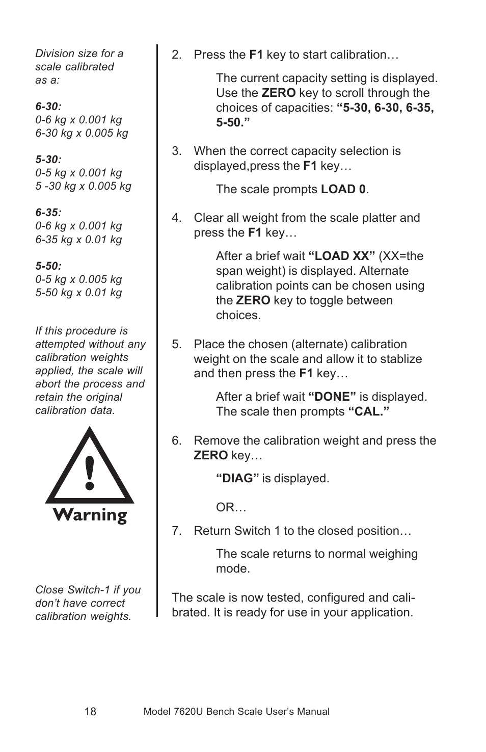 Salter Brecknell 7620U User Manual | Page 18 / 32