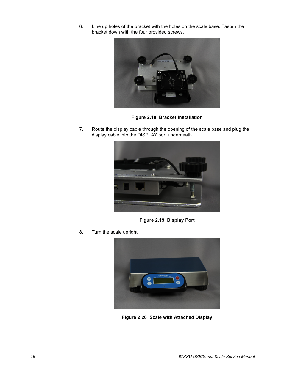 Salter Brecknell 6700U Series (USB) User Manual | Page 16 / 85