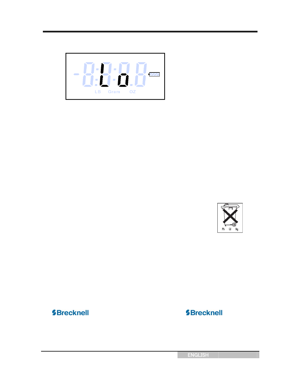 User manual, Model: ps-7 digital postal scale | Salter Brecknell PS7 User Manual | Page 8 / 8