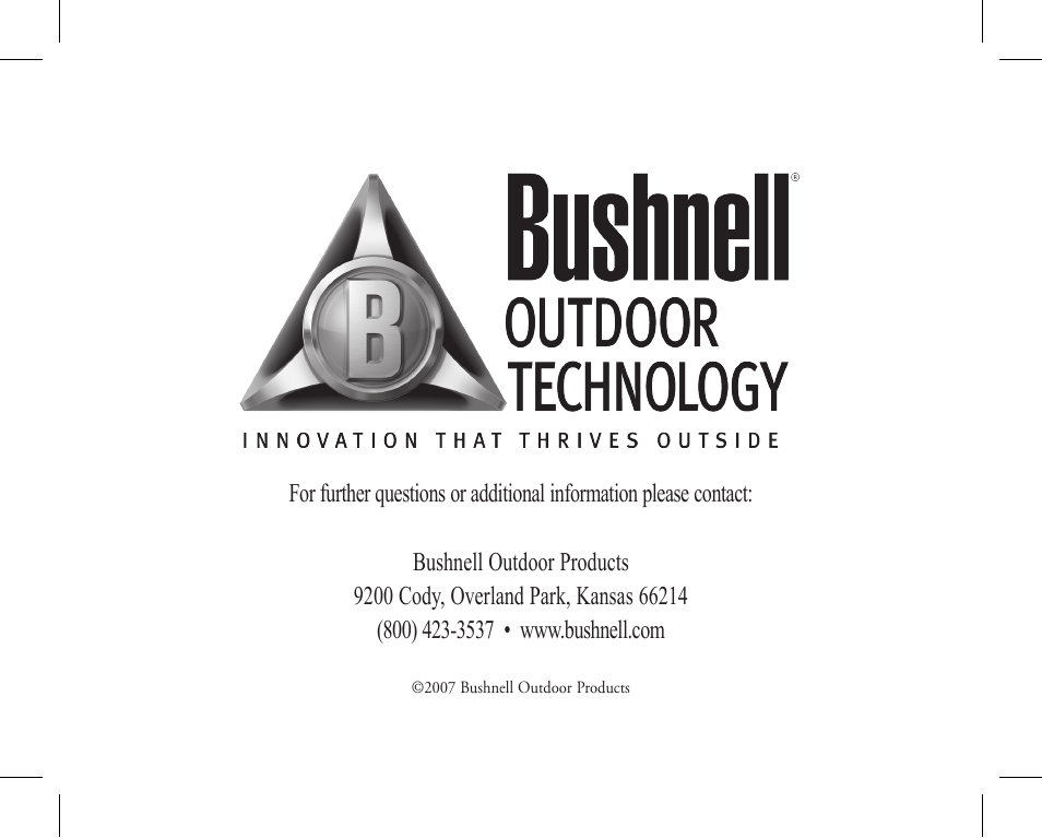 Bushnell 11-1027 User Manual | Page 102 / 102