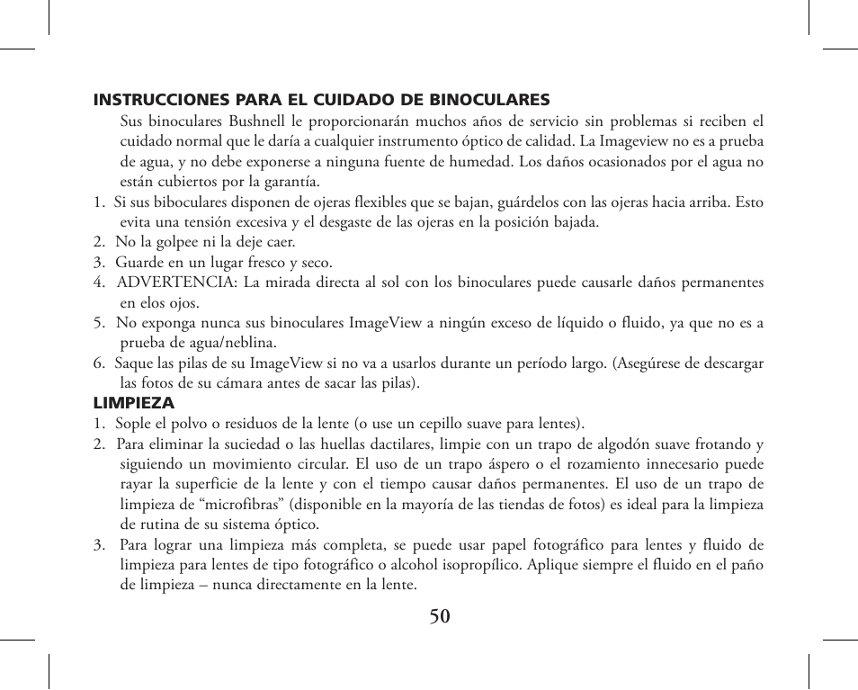 Bushnell 11-1027 User Manual | Page 50 / 102