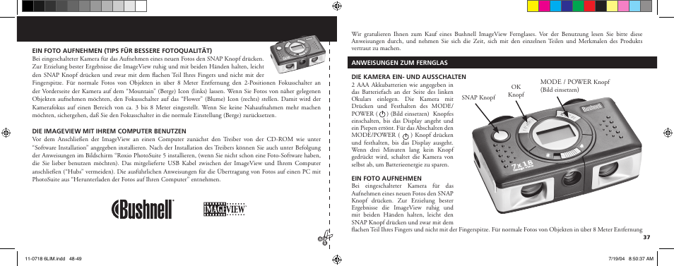 Bushnell 11-0718 User Manual | Page 25 / 43