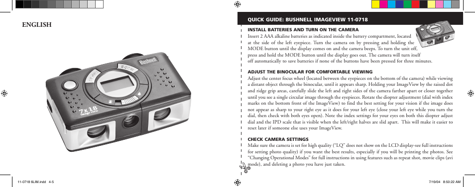 English | Bushnell 11-0718 User Manual | Page 3 / 43