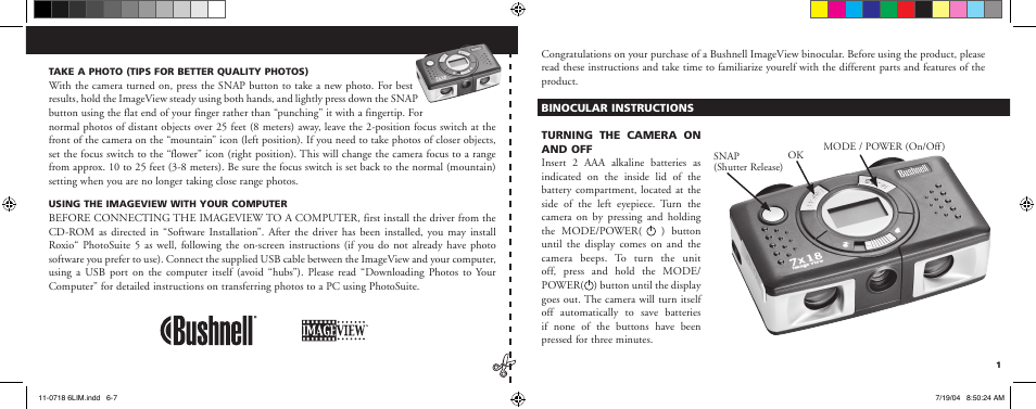 Bushnell 11-0718 User Manual | Page 4 / 43