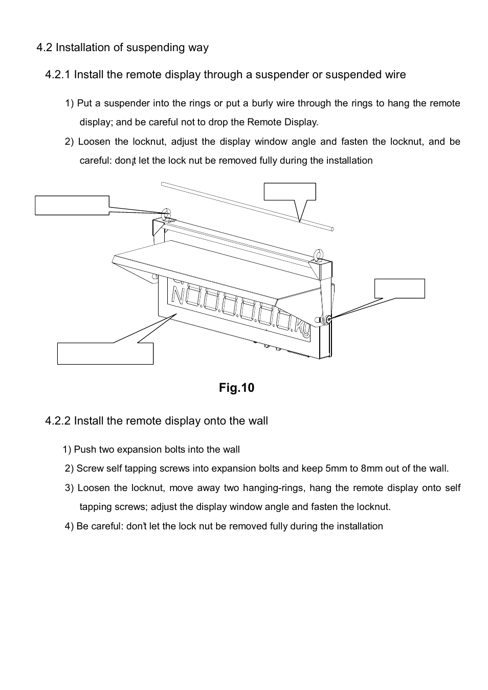 Fig.10 | Salter Brecknell RD-65 Remote Display User Manual | Page 15 / 17