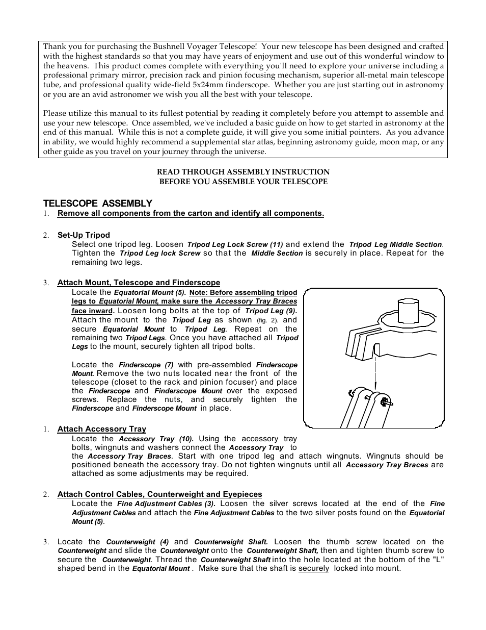 Bushnell VOYAGER 78-9540 User Manual | Page 2 / 7