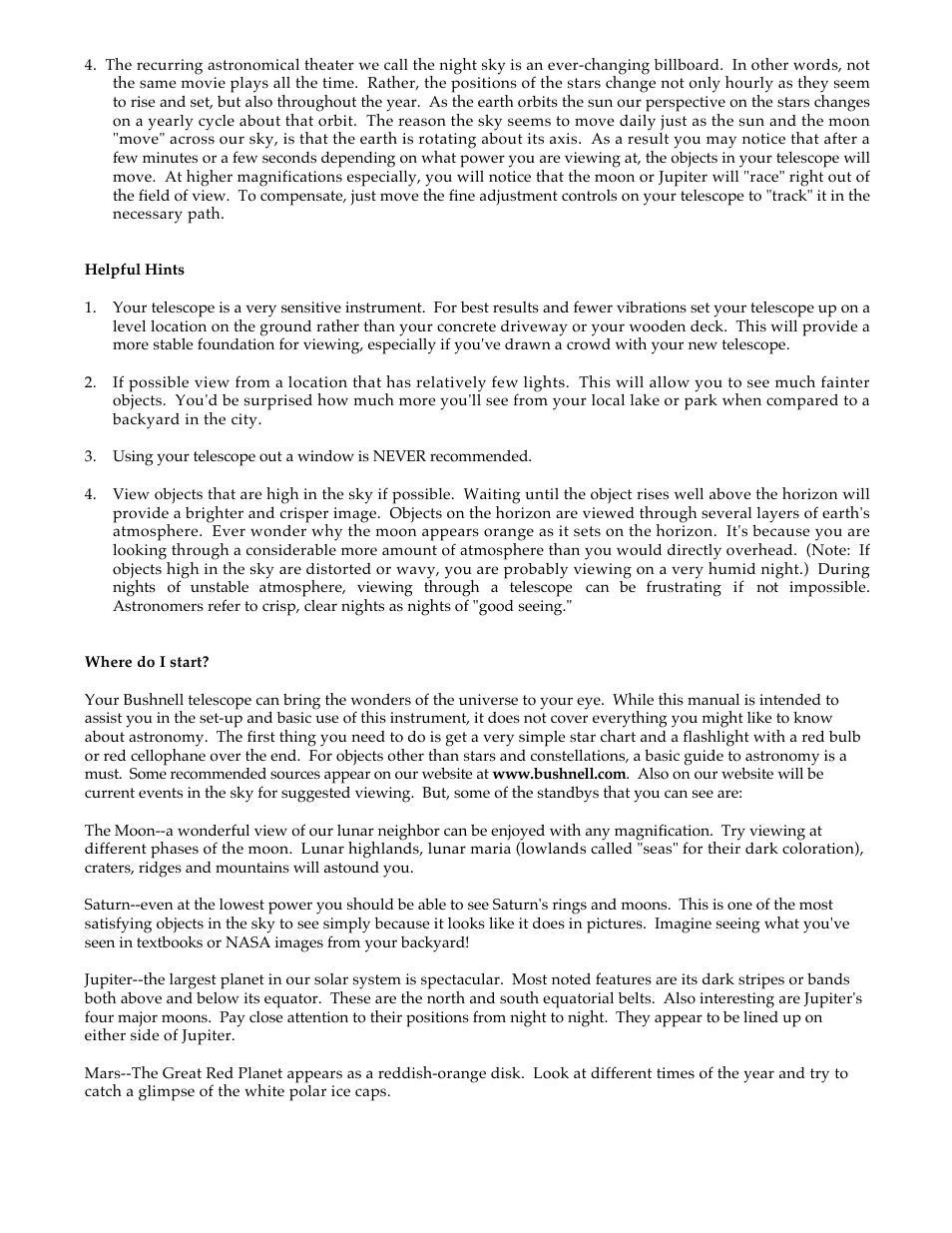 Bushnell VOYAGER 78-9540 User Manual | Page 5 / 7