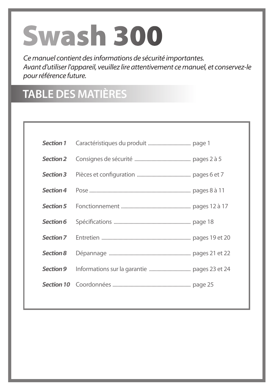Brondell Swash 300 User Manual | Page 28 / 80